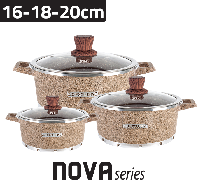 Zio Cooking pot set Granit Z-8400-20