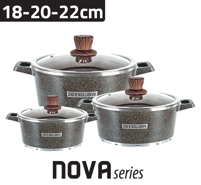 Zio Cooking pot set Granit Z-8400-22