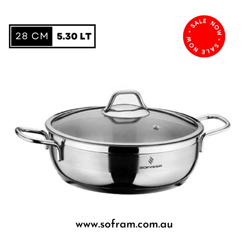 Sofram Soft Low Casserole 28cm 5.30L