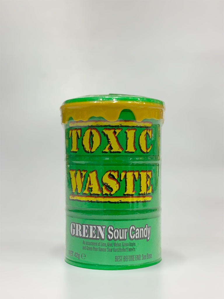 Toxic Waste Green Sour Candy 42g