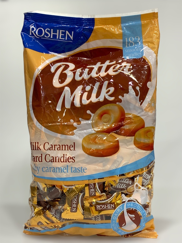 Roshen Butter Milk Caramel Hard Candies Salty Caramel Taste 1Kg