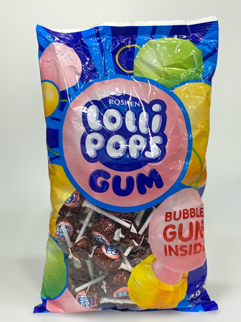 Roshen Lollipops Gum Bubble Gum Inside 40pcs 920g