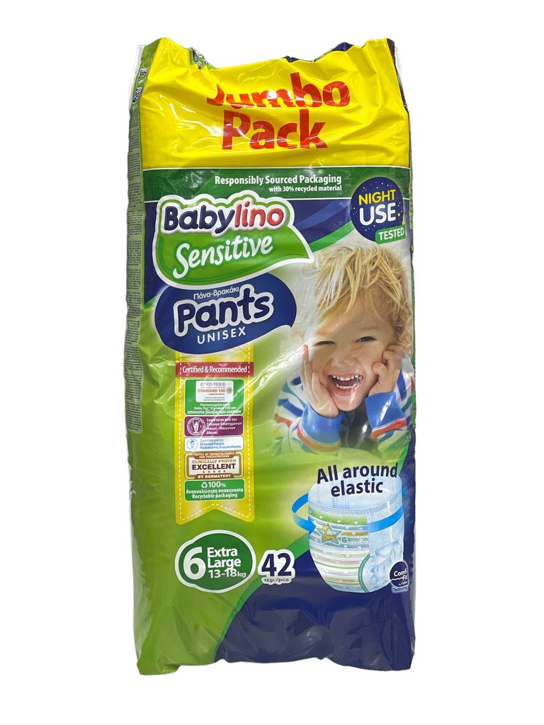 Babylino Sensitive Pants Diapers No.6 - 42Pcs