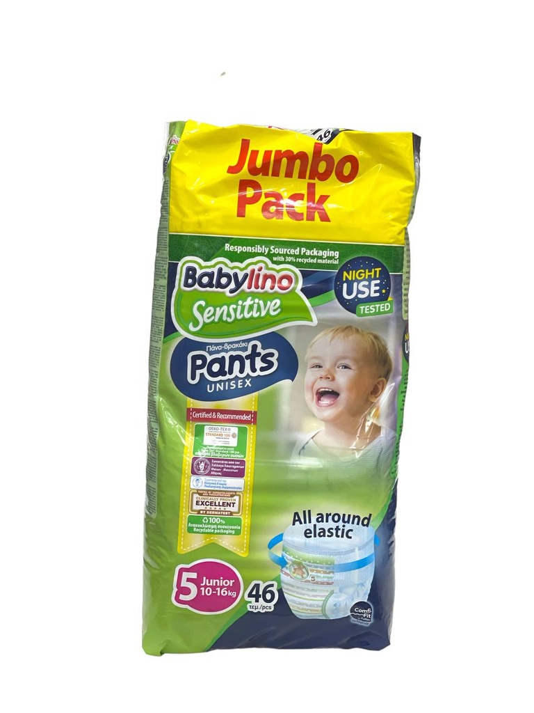 Babylino Sensitive Pants Diapers No.5 - 46Pcs