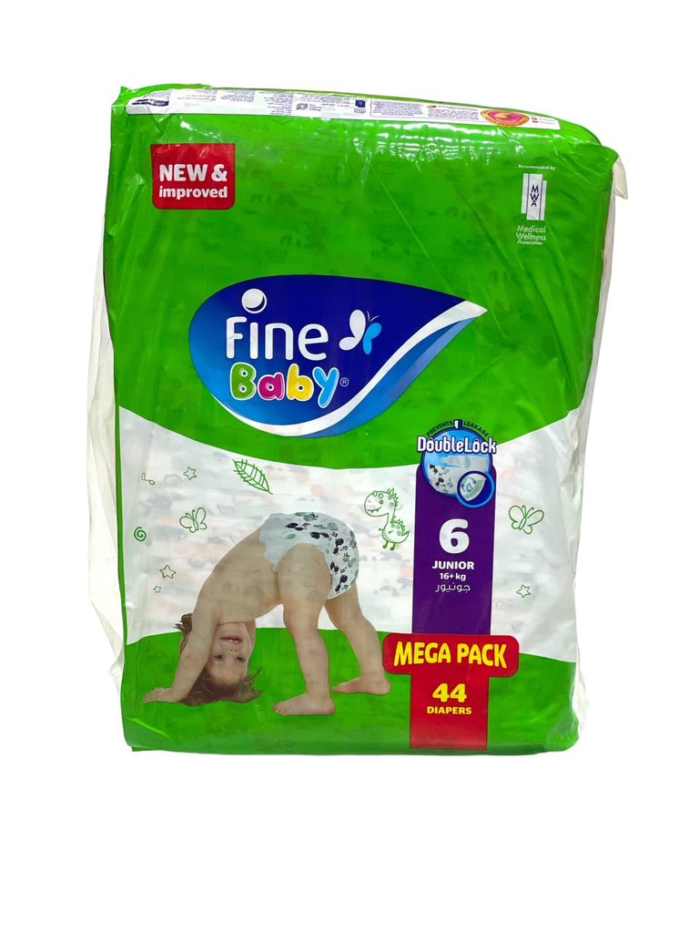 Fine Baby Diapers No.6- 44Pcs