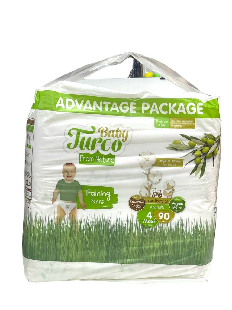 Turco Pants Diapers No.4 - 90Pcs