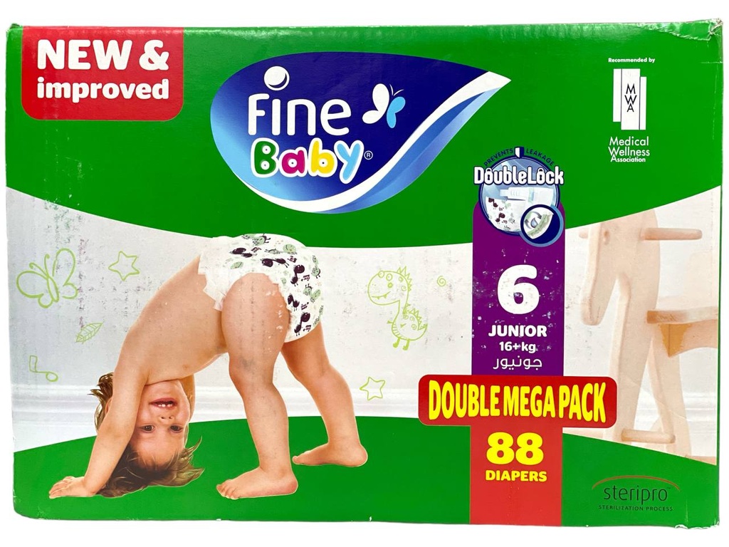 FineBaby Diapers No.6 - 88Pcs