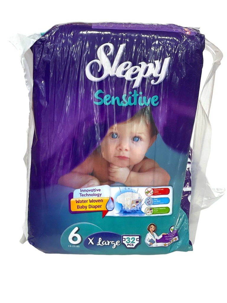 Sleepy Sensitive Diapers No.6 - 32Pcs