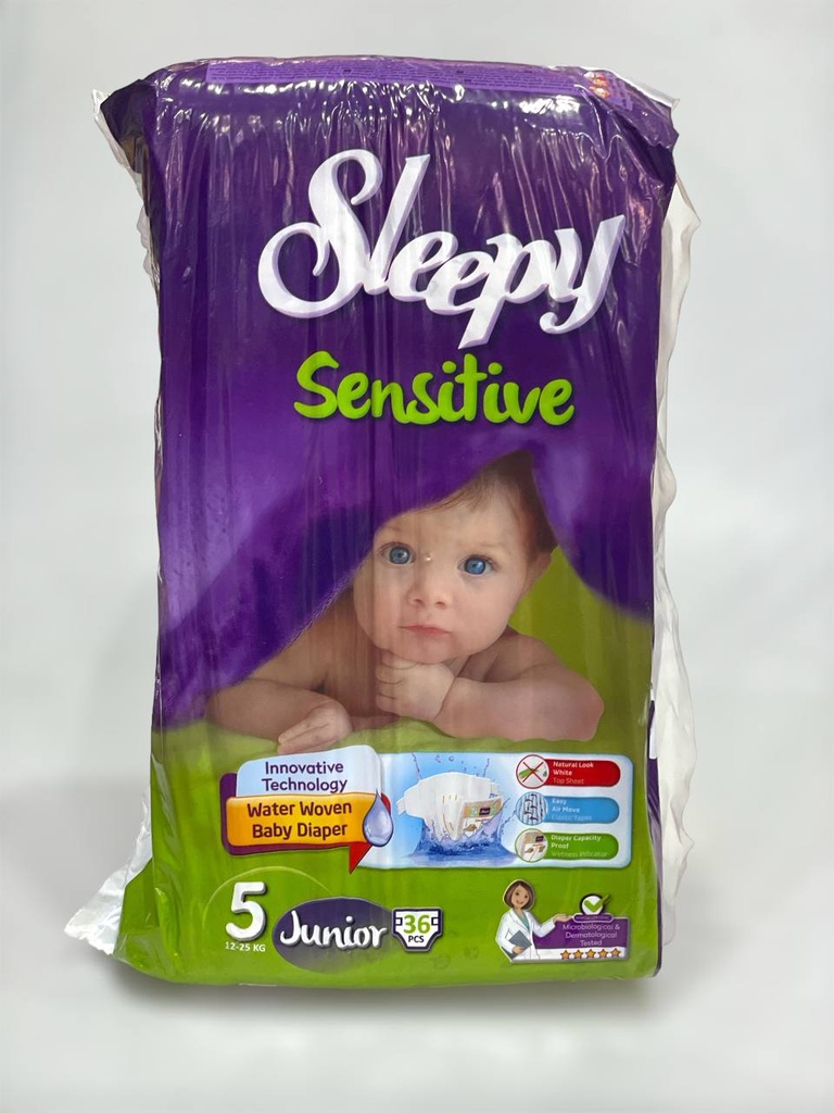 Sleepy Sensitive Diapers No.5 - 36Pcs