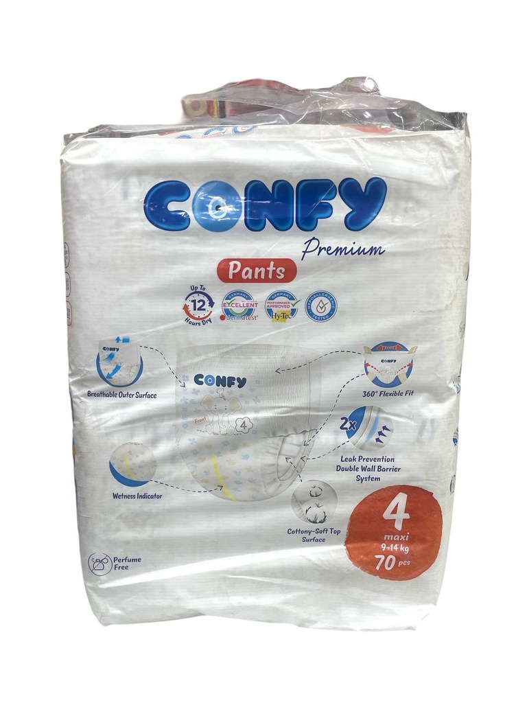 Confy Pants Diapers No.4 - 70Pcs