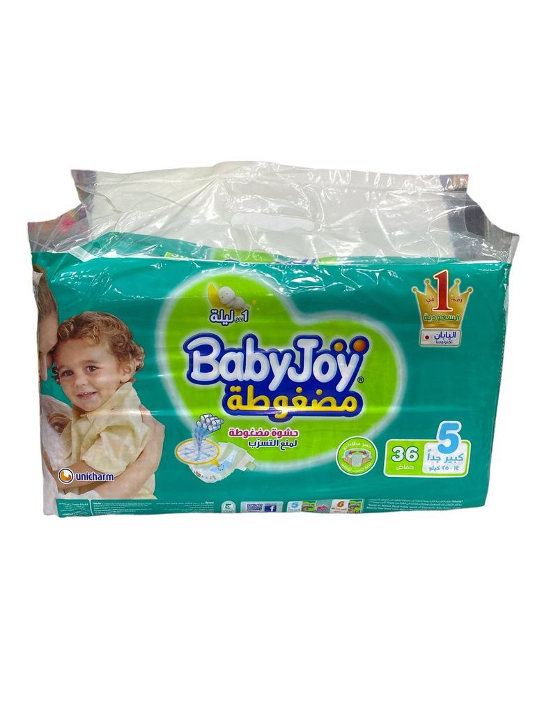 Baby Joy Diapers No.5 - 36Pcs