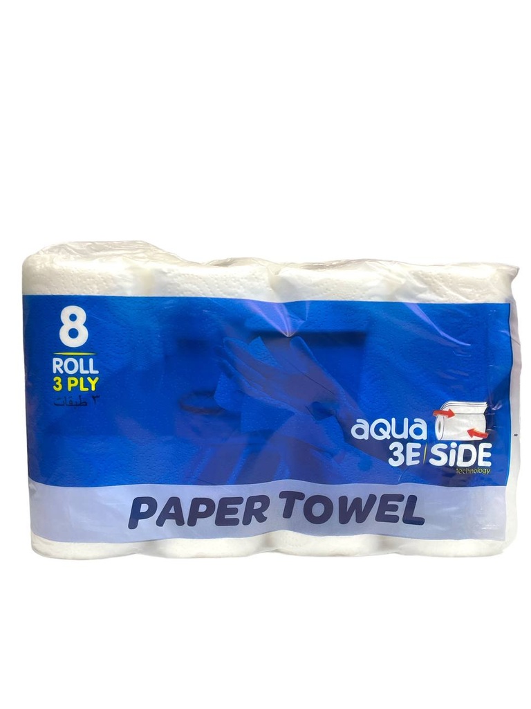 Aqua Kitchen Wipes 8 Rolls