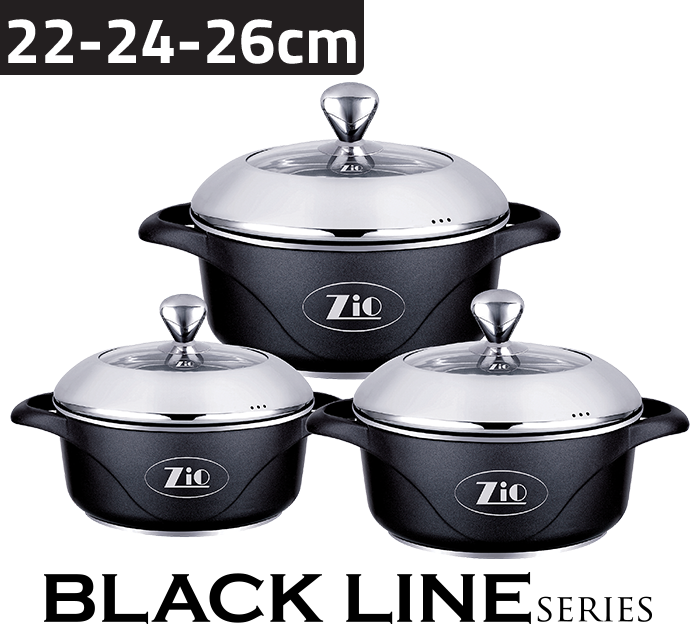 Zio Set Cookepot Black Line Z-8000-26