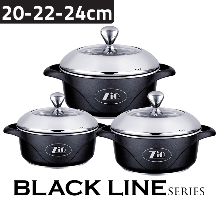 Zio Set Cookpot Black Line Z-8000-24