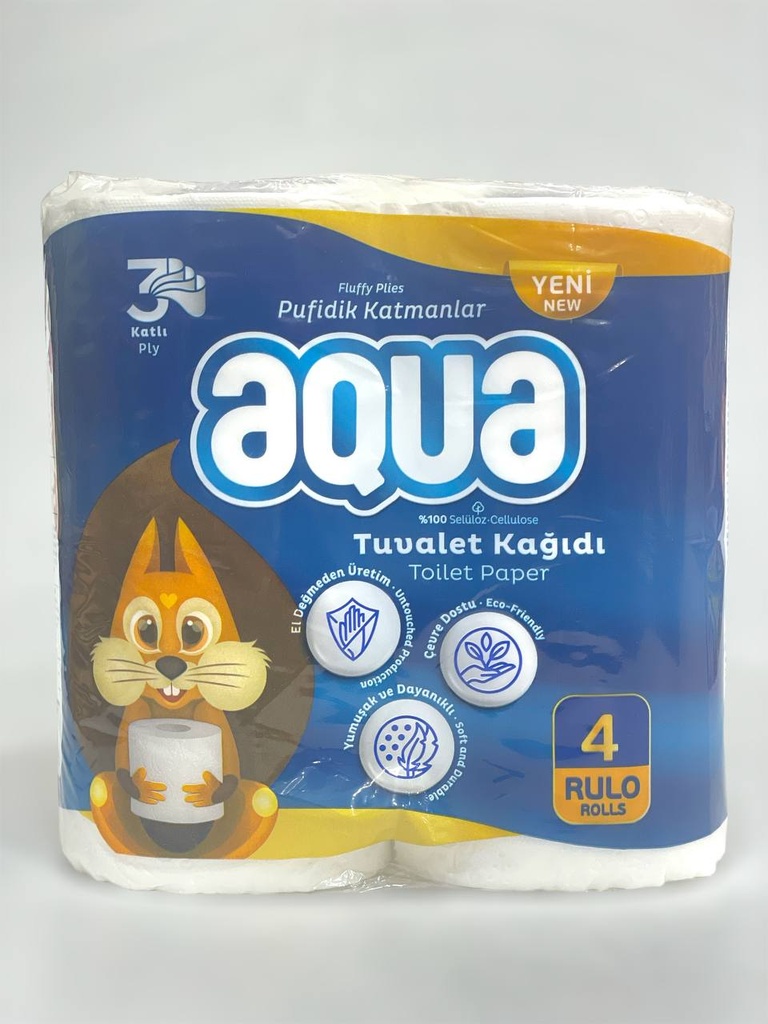 Aqua Toilet Paper 4Rolls