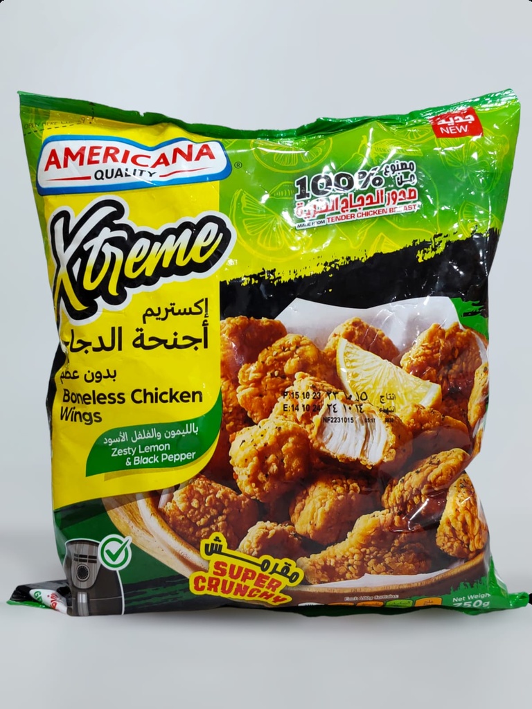 ئەمریکانا باڵەکانی مریشکی بێ ئێسک سوپەر کرانچی 750g