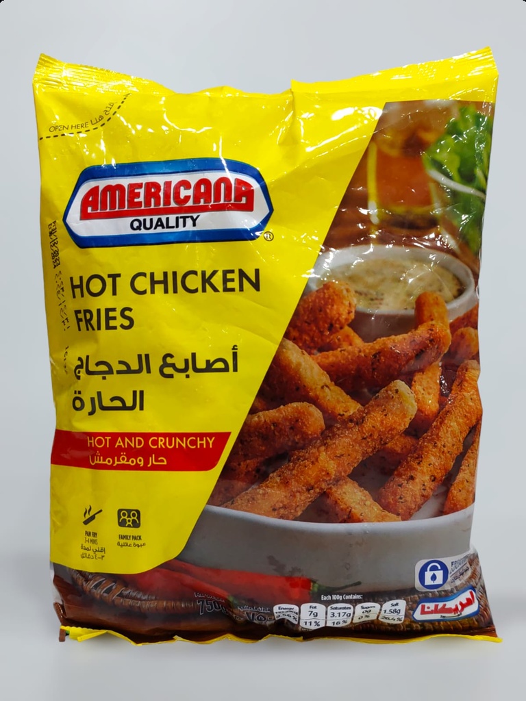 Americana Hot Chicken Fries Super Crunchy 750g