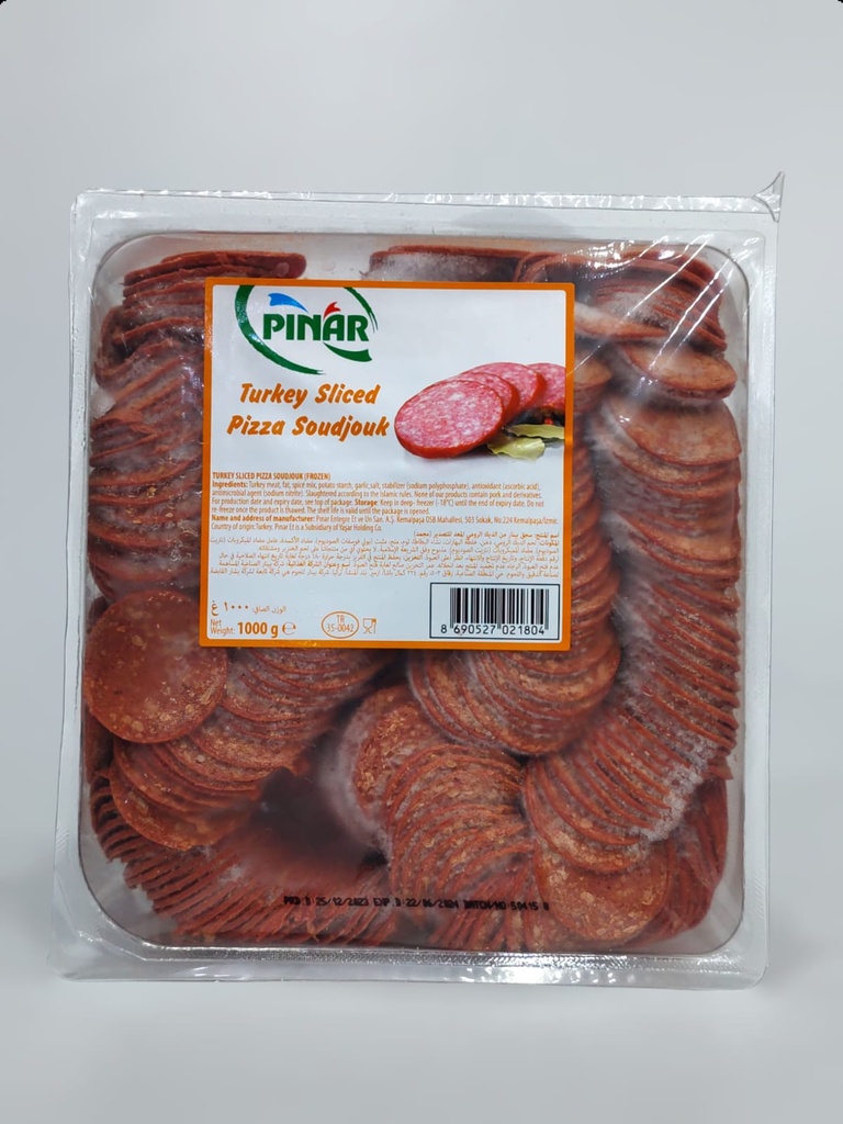 Pinar Turkey Sliced Pizza Soujouk 1Kg