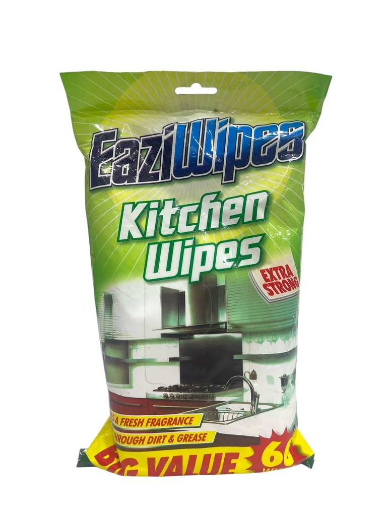 Eazi Kitchen Cleaning Wipes 60Pcs