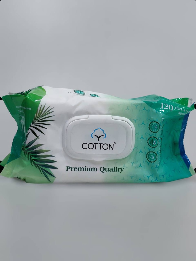 Cotton Wet Wipes 120Pcs