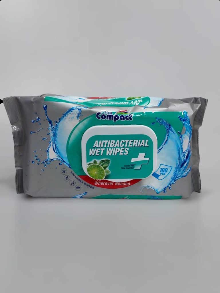 Compact Anti-Bacterial Wet Wipes 100Pcs