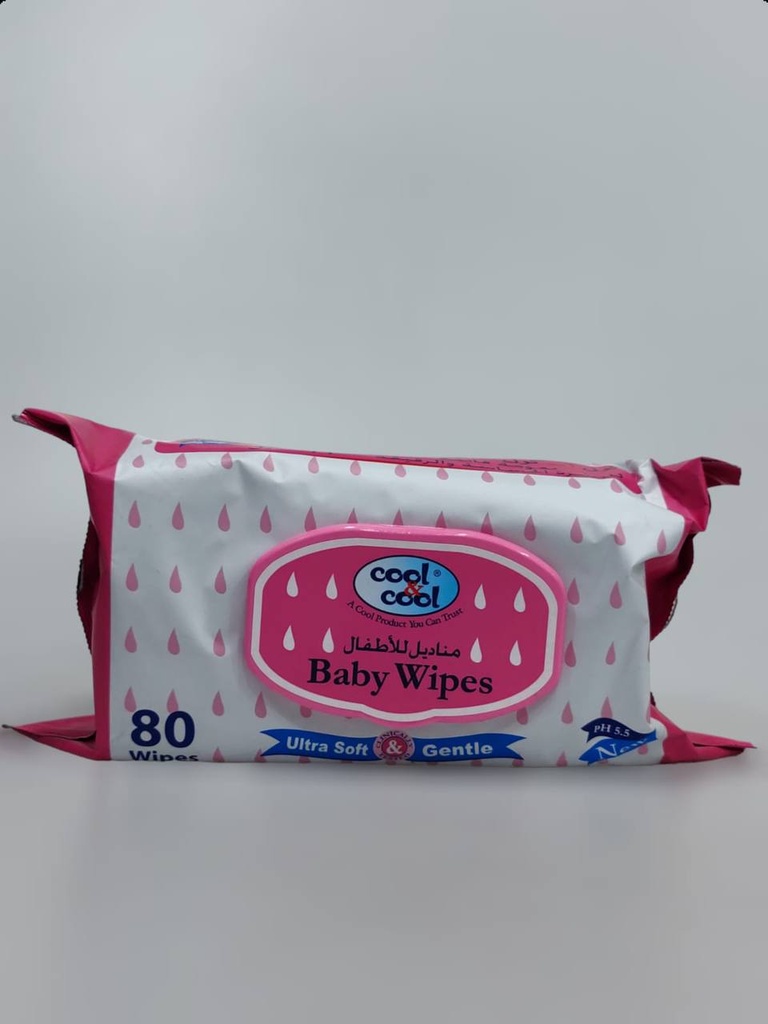 Cool & Cool Baby Wet Wipes 80Pcs