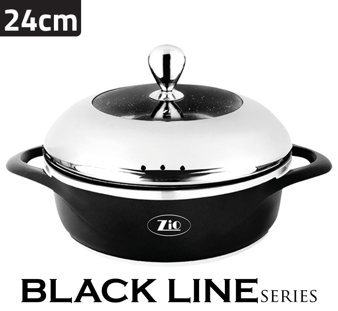 Zio Low Cookpot Black Line z-8002-24