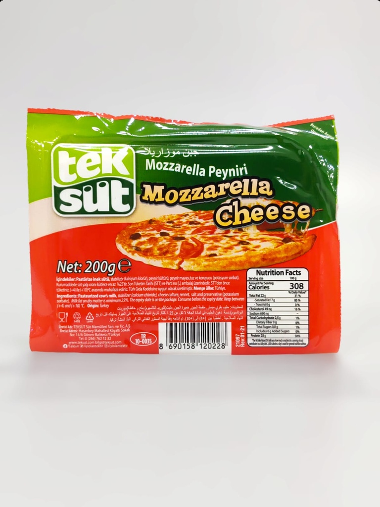 Tek Sut Mozzarella Cheese 200g