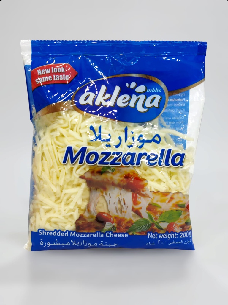 aklena Mozzarella Shredded Cheese 200g