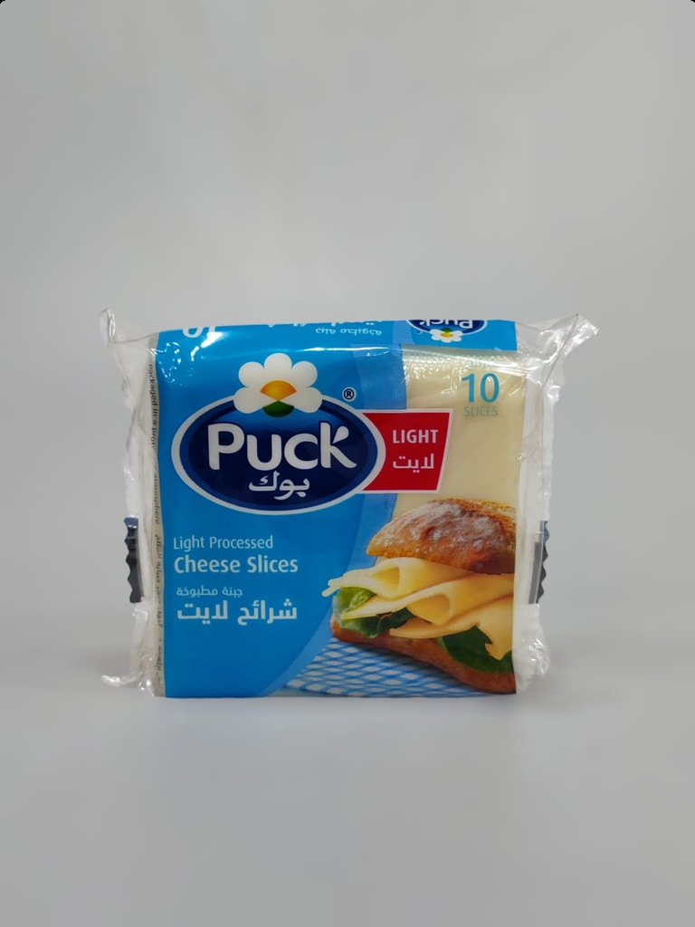 Puck Light Processed Cheese Slices 10Pcs