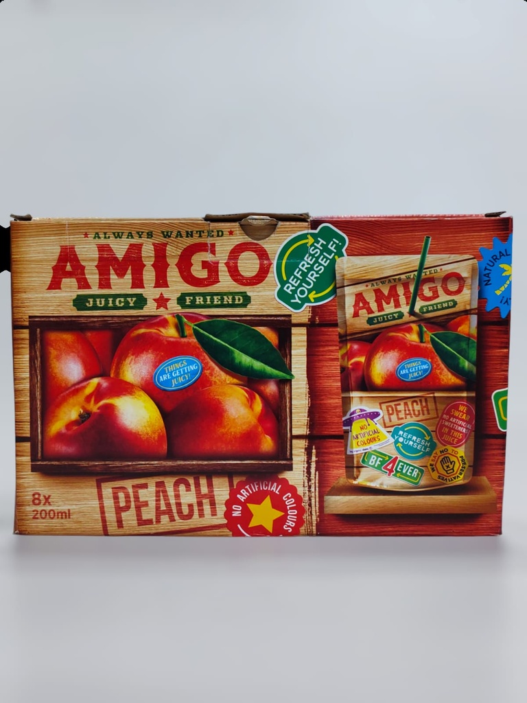 Amigo Juicy And Fruit Peach 8*200ml