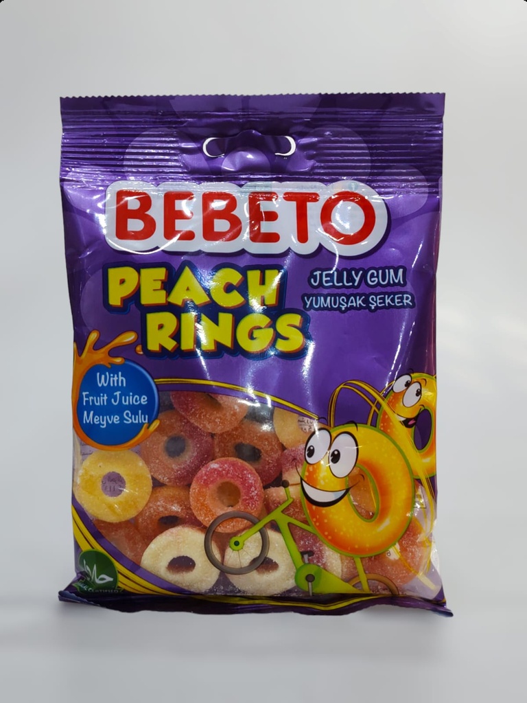 Bebeto Peach Rings 70g