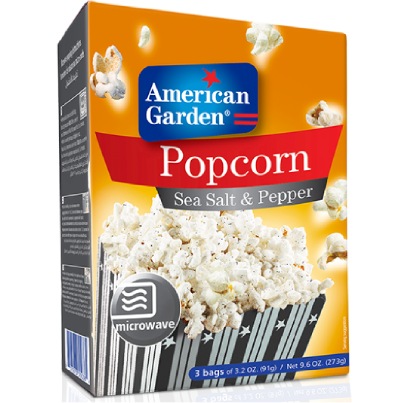 Popcorn Sea Salt And Pepper American Garden 273g