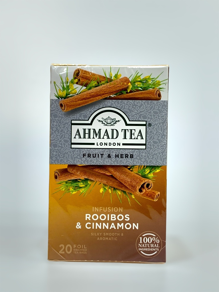 Ahmad Tea Fruit And Herb Rooibos And Cinnamon 20 Tea Bags