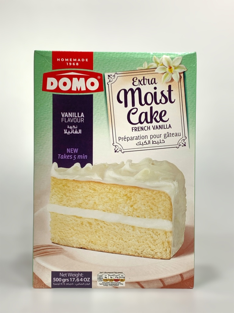 Domo Extra Moist Cake French Vanilla 500g