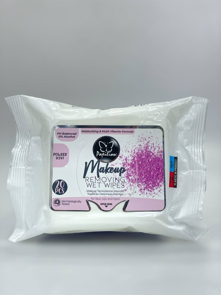 Papilion Make-Up Removing Wipes 20Pcs