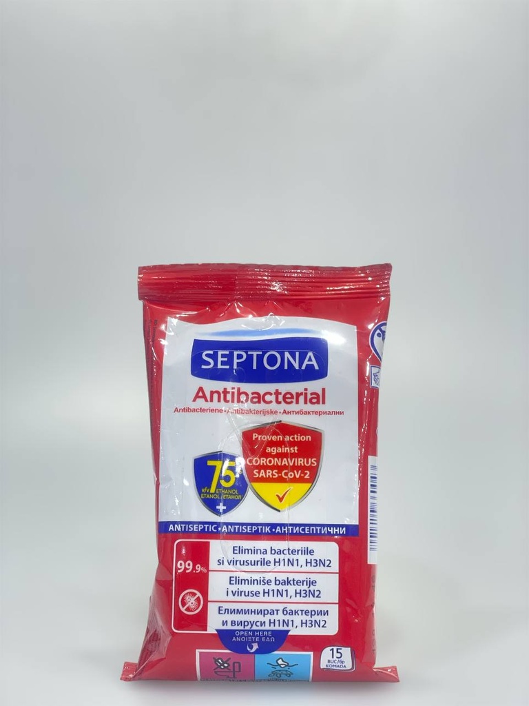 Septona Wet Wipes 15Pcs