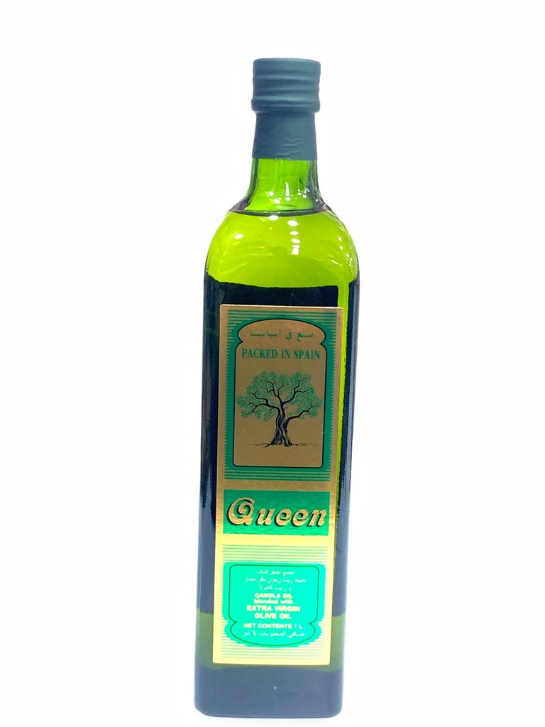 Queen Canola Oil Blended With Extra Virgin Olive Oil 1L