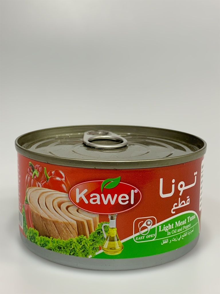 kawel Tuna Chunk Light Meat tuna In Oil And pepper 170g