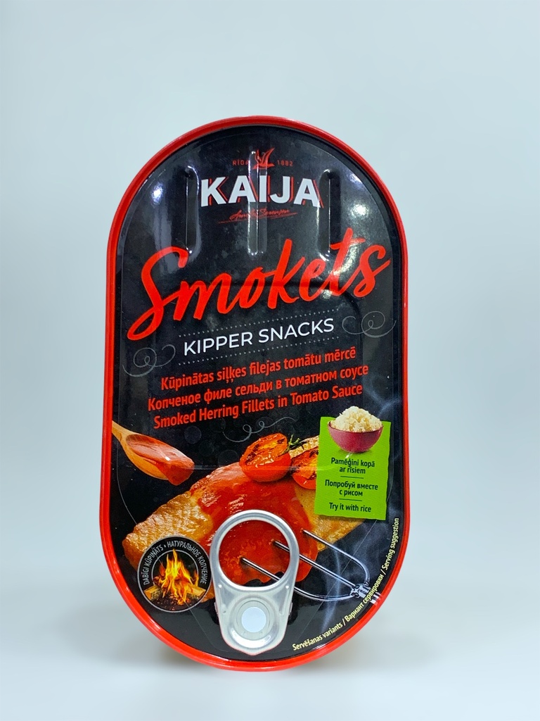 Kaija Smoked Herring Fillets In Tomato Sauce 170g