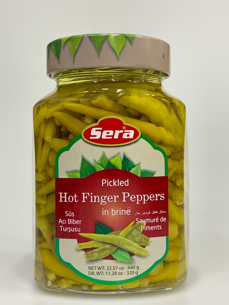 Sera Pickled Hot Finger Peppers In Brine 640g