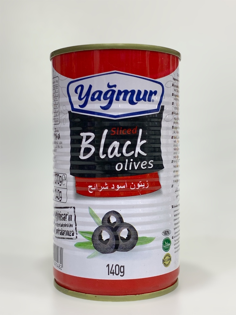 Yagmur Sliced Black Olives 140g