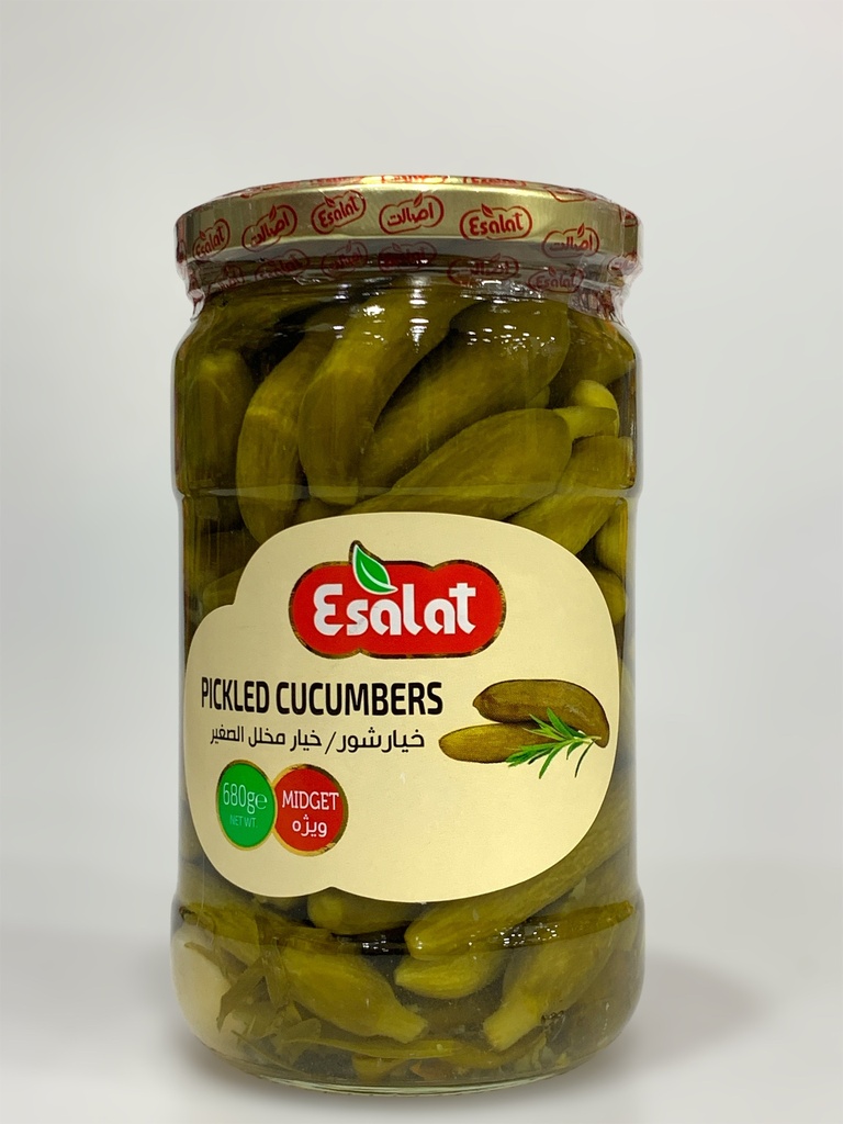 Esalat Pickled Cucumbers Midget 680g