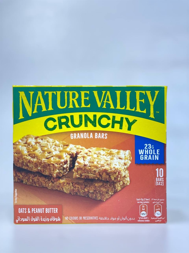 Nature Valley Crunchy Granola Bars Oat And Peanut Butter 2*5 10 Bars