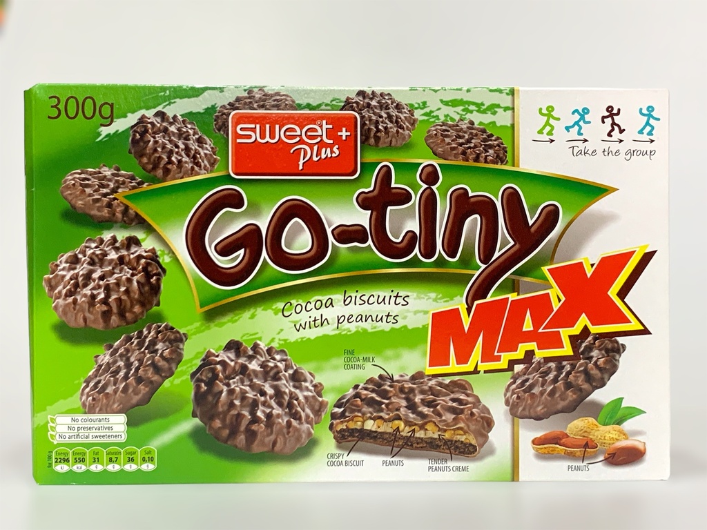 Sweet + Plus Max Cocoa Biscuits And Peanuts 300g