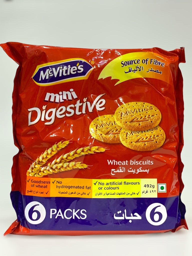 Mcvities Mini Digestive Wheat Biscuits 492g