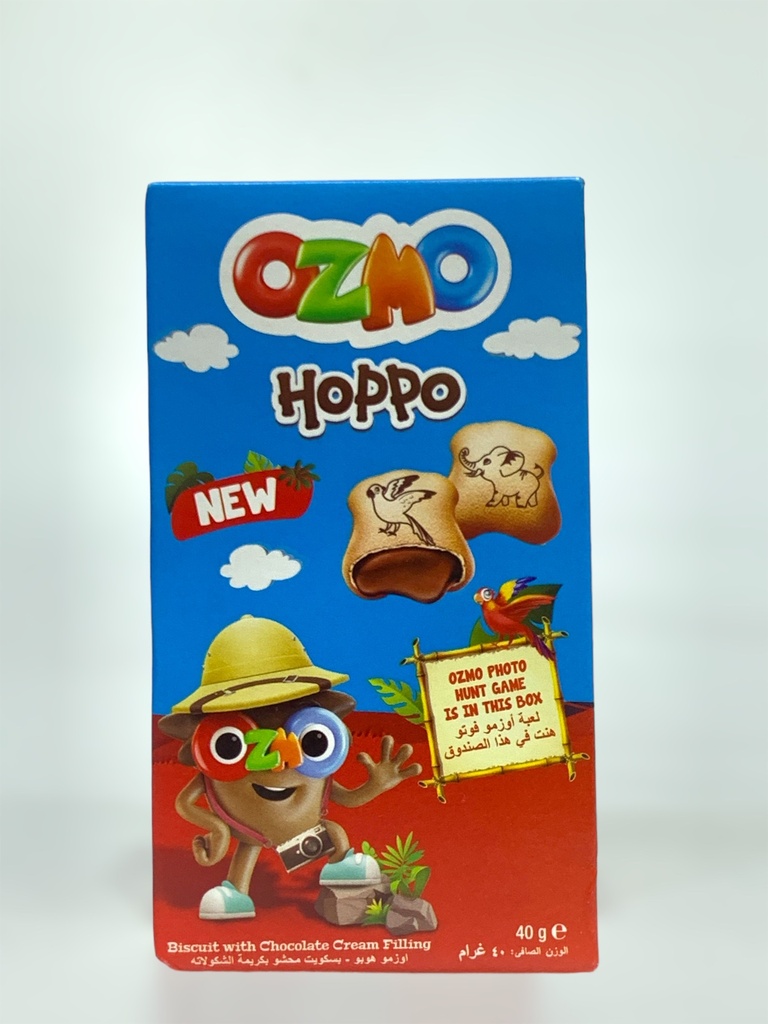 Ozmo Hoppo Biscuit With Chocolate Cream Filling 40g