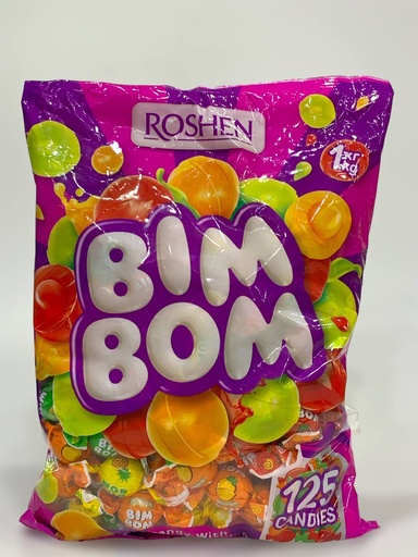 Roshen Bim Bom Candy With Fruit Berry Filling 125 Candies 1Kg