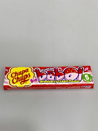 Big Babol Chupa Chups Strawberry Cream Flavour 5 Pcs