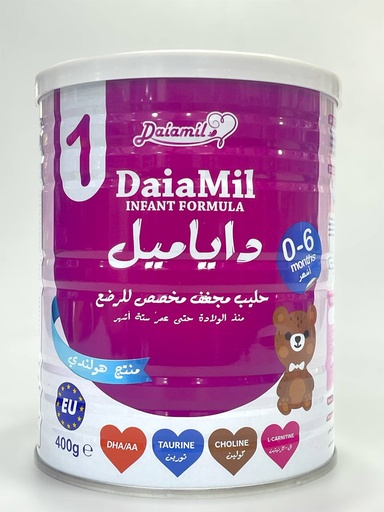 دایامیل  1 شیری تۆزی 400g